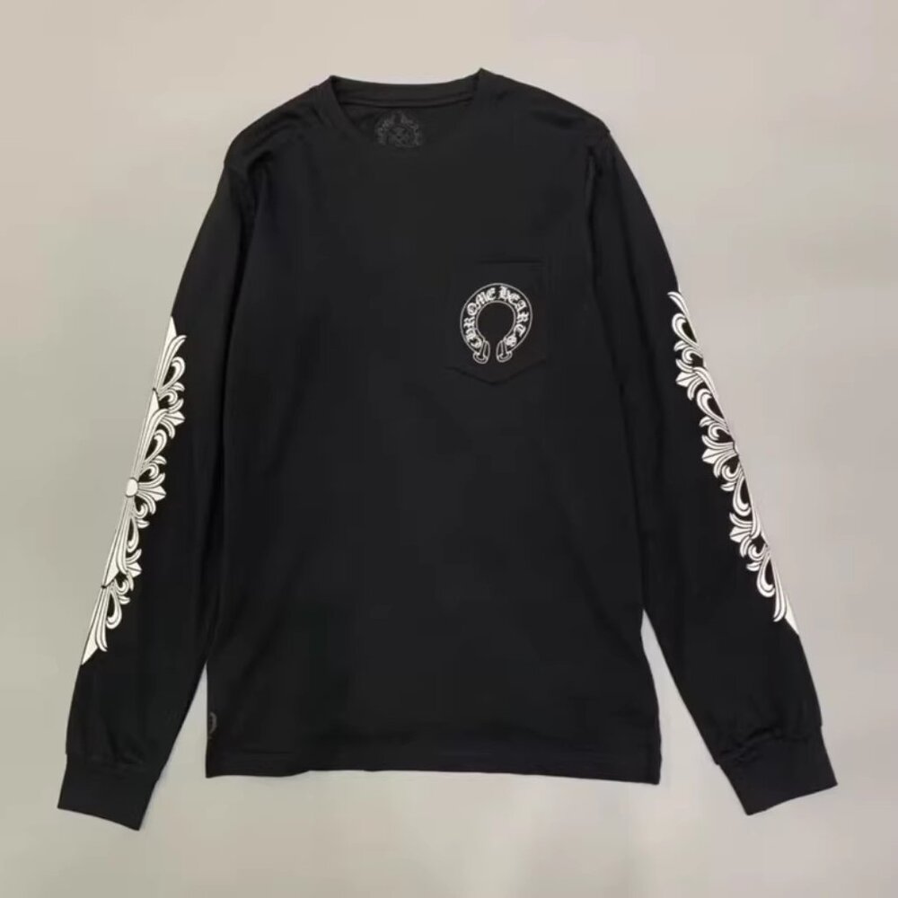 Chrome Hearts Horse Hoof Print Long Sleeve Shirt